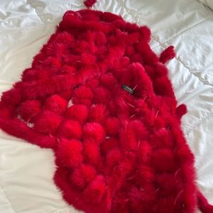 100% rabbit fur Shawl